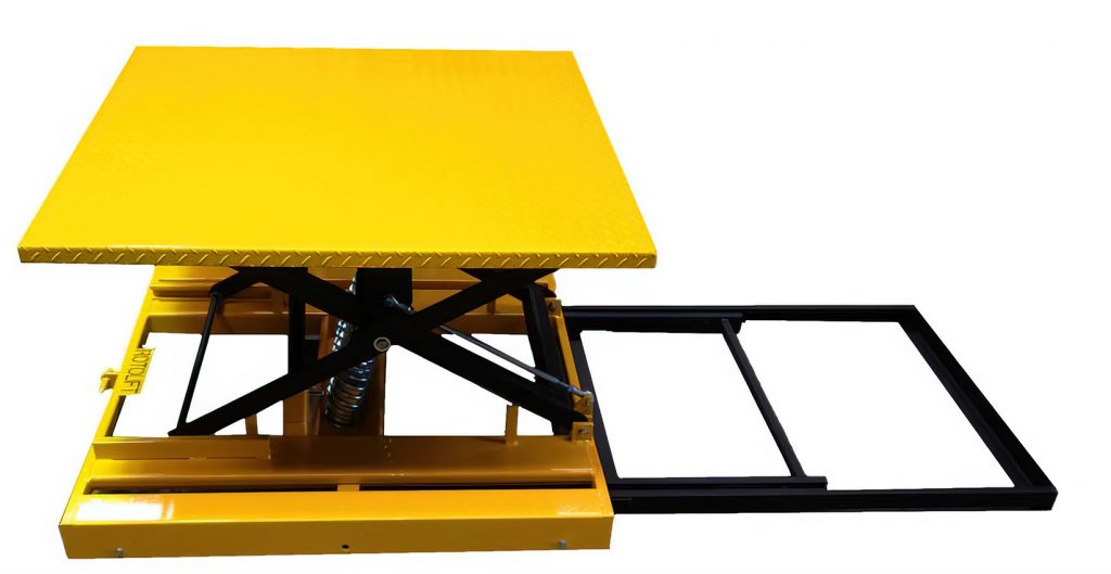 Easi Picker Spring Elevated Self Locking unit with rotating top and spring elevation mechanism.